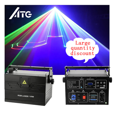 6kg 5-10W RGB Full Color Light Disco Night Club Effetti speciali Led Stage Lights Outdoor Laser Light Laser Dj