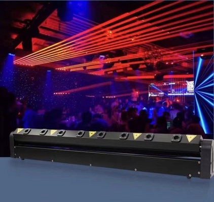 8 Occhi RGB Laser LED Bar Light 50000Hrs Durata di vita per spettacolo sul palco DJ Disco