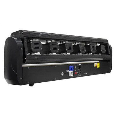 6pcs RGBW 6 Eye Laser Stage Light Led Beam Moving Head per discoteca